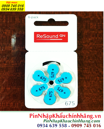 Pin máy trợ thính ReSound PR44, Pin 675 _Pin máy điếc ReSound PR44/675 chính hãng /X.xứ Đức